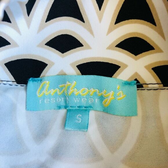 NWOT Anthony’s Resort Wear Interlocking Circles UPF50 Full Zip Long sleeved Jack - Picture 3 of 15